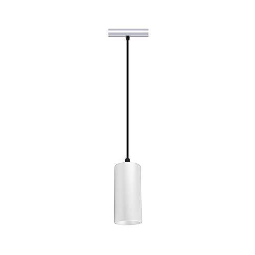 Lampenlux Nina - Lámpara de techo LED (para sistema de raíles monofásicos, 150 cm, GU10), color blanco