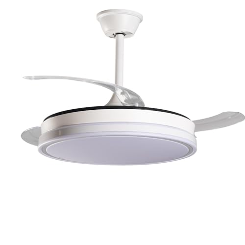 VENTILADOR TECHO C/LUZ 3 ASPAS RETRACTILES BLANCO LUMINOUS
