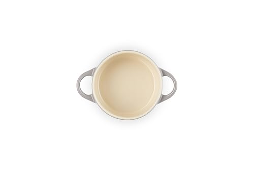 Image of Le Creuset Stoneware Mini Round Cocotte, 8 oz., Oyster