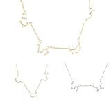 Zodiac Necklace, Personalized Star Sign Constellation Jewelry, Custom Gift for Women, Unique Jewelry for Her – ZCPN-M2