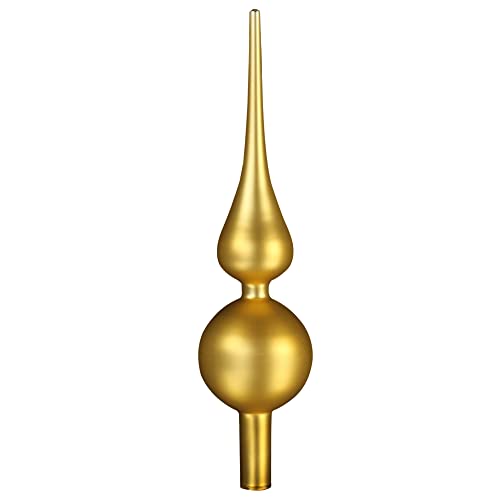 com-four® Christbaumspitze in goldfarben matt, Weihnachtsbaumspitze...