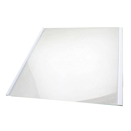 sparefixd Indesit - Cubierta inferior de cristal para estante de frigorífico o congelador con borde blanco