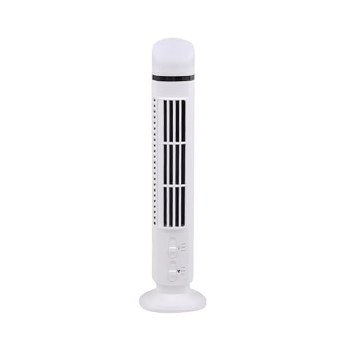casstaly Ventilador de aire portátil, ventilador de torre aerodinámico con LED, viento potente, ahorro de espacio, diseño sin aspas, interfaz USB fácil de usar, color