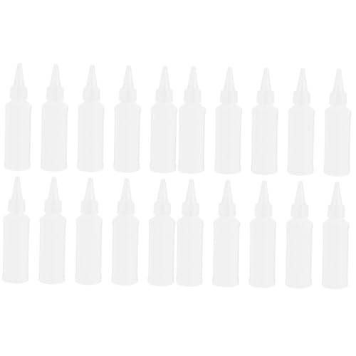 Beaupretty 2 Juegos Botellas para Peinar El Cabello Blancas Botellas para Teñir El Cabello Botellas Exprimibles para Teñir El Cabello Abs PE Botellas Exprimibles para Teñir El 25 Piezas x 2