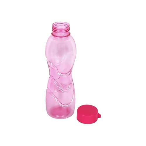 Image of PEARLPET Trinity BPA-Free Plastic Water Bottle Set |Lightweight, Leak-Proof & Freezer Safe - Pack of 6 (1000ml Each), Pink