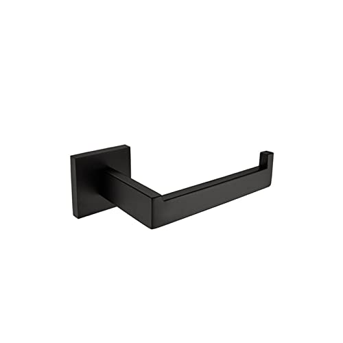 Juego de accesorios de baño de acero inoxidable 304 negro mate, soporte para papel higiénico, dispensador de jabón líquido, toallero, escobilla de inodoro para decoración moderna