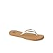Reef Bliss Nights Womens Flip Flop, Super Lightweight and Soft Footbed, Thin Strap Beach Sandal, Tan/Champagne, 8