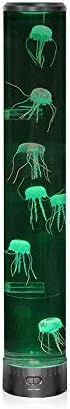 Playlearn Jellyfish Lamp with Remote- 27" Extra Wide - LED Artificial Jellyfish Tank for Kids and Adults- Ideal Sensory Lamp