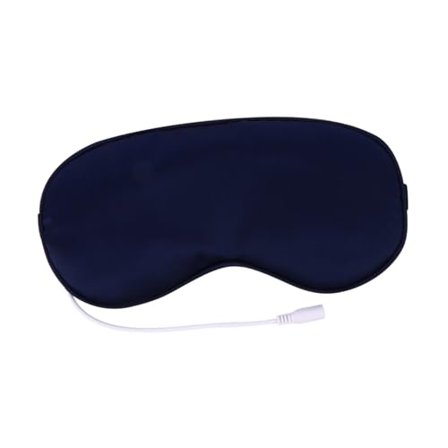 Ipetboom Constant Temperature Steam Eyeshade USB Masks Sleep Eyelids Adjustable Heating Heated Warm Steam Eye Mask Steam Eyes Patch Lavender Eye Mask Lavender Eye Pad Polyester Blue