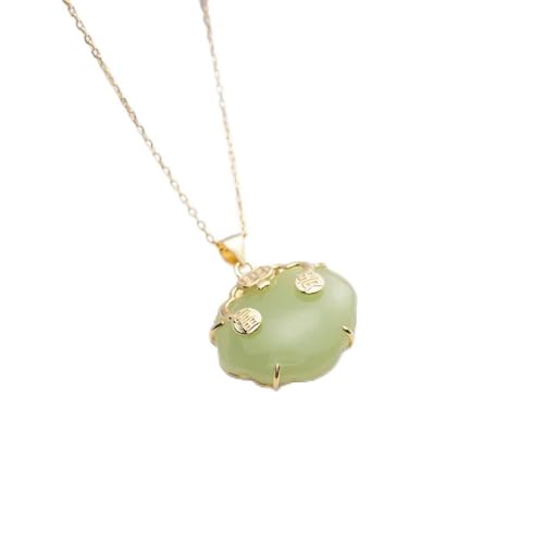 Collier en argent S925 jade élégant pour sublimer votre décolleté au quotidien