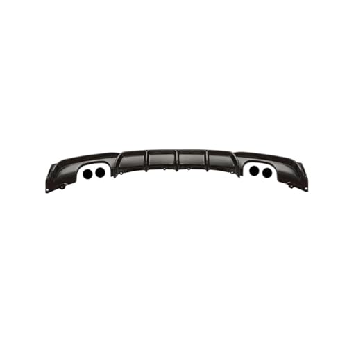 F30 カーボンファイバースタイル グロスブラック リアバンパーディフューザー 2012-2018 3 シリーズ F30 セダン F31 ワゴン 320i 325i 330i 335i スポーツに対応(2 2 exhaust black)