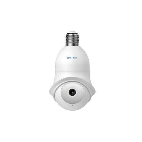 Image of HIFOCUS 3MP Outdoor PT WiFi Bulb Camera|Easy instalaltion in Holder|Smart Dual Light|Two Way Audio|Wireless Connection| Pan & Tilt Security Camera|IP65
