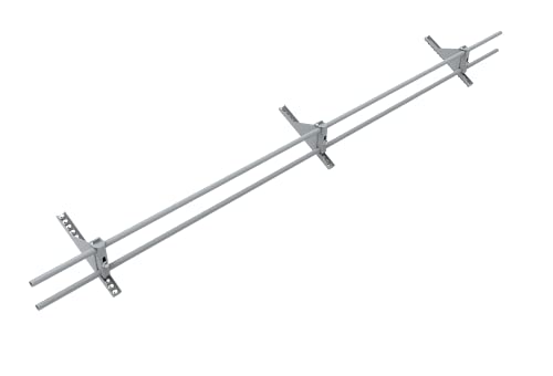 Mieux Life 5ft Roof Snow Ice Guards for Metal Roofs and Wood Roofs, Stop Snow from Sliding Off Your Roof, Gray Snow Guard Railing, Extendable by Mieux Life - Used condition - US$128.71