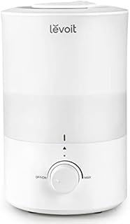 LEVOIT Humidifiers for Bedroom Large Room, 3L Cool Mist Top Fill Oil Diffuser for Baby Nursery and Plants, 360° Nozzle, Quiet Rapid Ultrasonic Humidification for Home Whole House, White