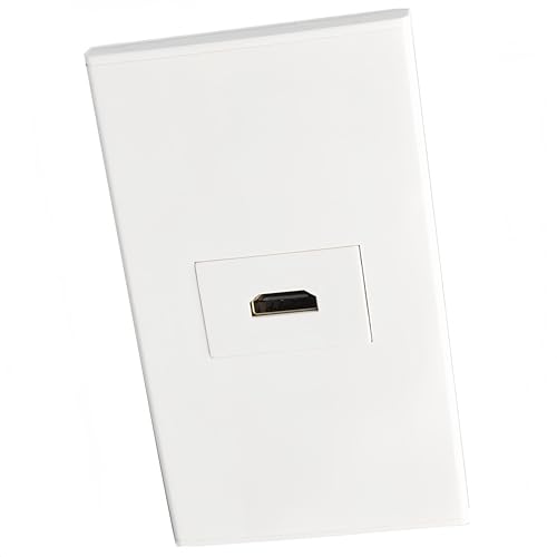 Placa de pared HDMI de 90 grados y toma frontal rectangular de 4.72 x 2.76 pulgadas 6