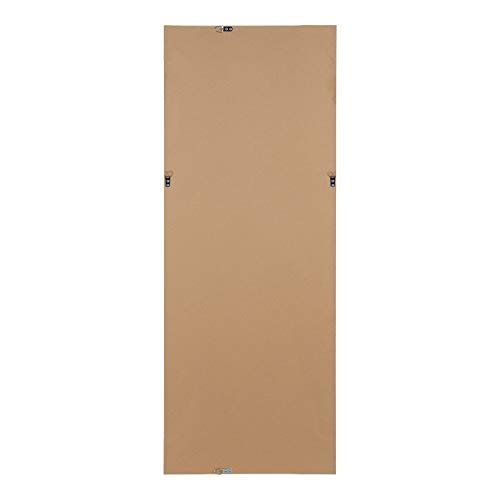 Designovation 215334 Bosc Modern Framed Rectangular Wall Mirror, 19.5 X 51.5, White, Decorative Tall Mirror With Rectangular Shape And Vibrant Beveled Edge thumb #4