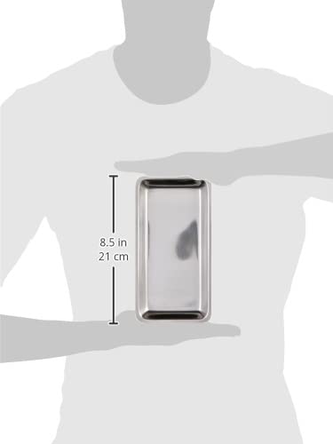 GIMA 26600 Edelstahl Instrumentenschalen für Zahnärzte, 208 mm x 109 mm x 15 mm