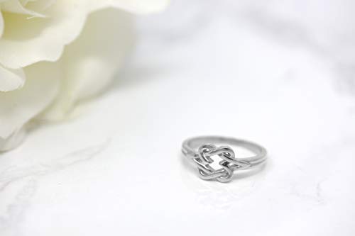 Sterling Silver Star of David Infinity Forever Heart Ring4