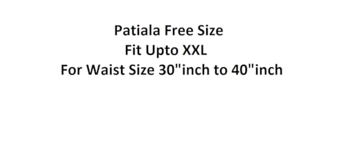 Image of FASHION GALLERY Women's Rayon Relaxed Fit Patiala Salwar with Full Length Drawstring Closure Type and Flexible Waist | Patiala Pant for Woman Free Size Fit Upto XXL