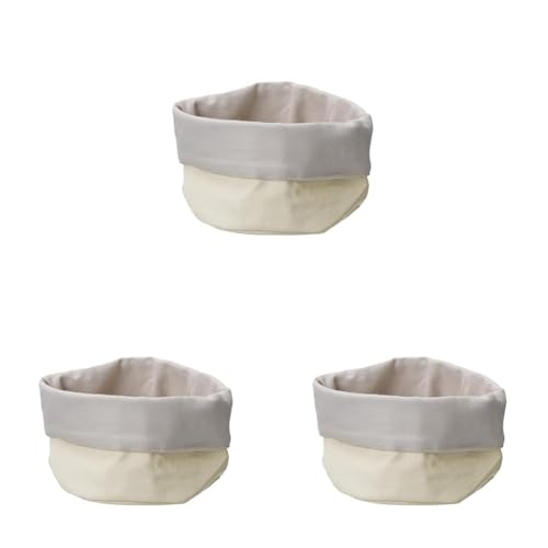 Cesta de pan redonda HENDI beis ø150mm panera pequeña para mesa comedor en pack 2