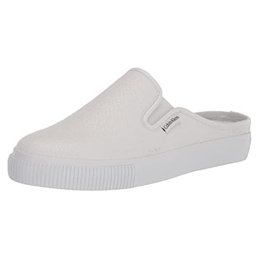 Calvin Klein Women's Lena Sneaker, White 140, 7.5
