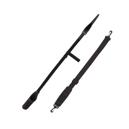 sodeber Correa para caña, cinturón de Hombro, Postes, Correa de Transporte, cinturón de Soporte, 58-130cm, portadores de caña de fundición Ajustables, Transporte de Equipo de Pesca de Uso múltiple