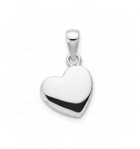 ❤️ CIONDOLI A CUORE IN ARGENTO: I ciondoli a cuore lucidi sono realizzati in argento sterling 925, sicuro e durevole e anallergico. Design romantico a forma di cuore – Simbolo universale di amore e affetto