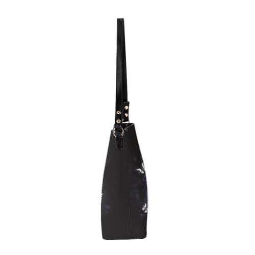 Image of HUGS IDEA Boho Bags for Women Leather Handbag Shoulder Bucket Crossbody Purse
