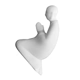 STOBAZA Estatua de Buda Pequeña Cerámica Diseño Decoración de Adorable Figurinita para Mesa