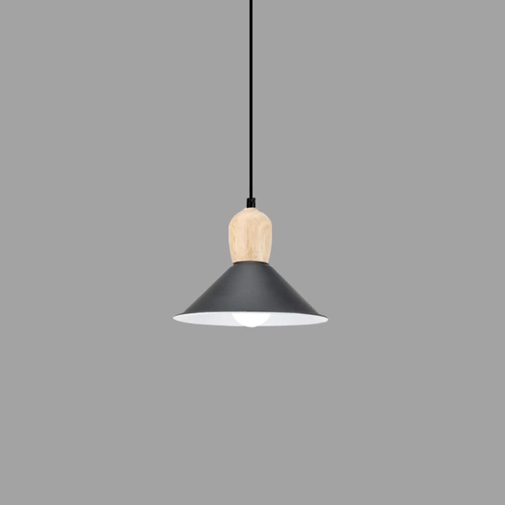 Suspension moderne en bois pour éclairer un salon sombre