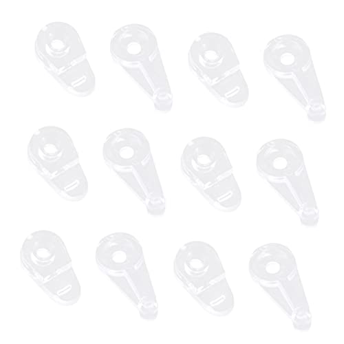 Angoily Mirror Hanging Clamp Set 50pcs Glass Buckle Clamps Screws Fixing Supplies for Glass Furniture