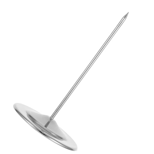 Holibanna 実心加厚ステンレス製レホルダー ストレートロッド設計 安定ベース付き 多機能伝票差し レストラン オフィス キッチン用収納器具