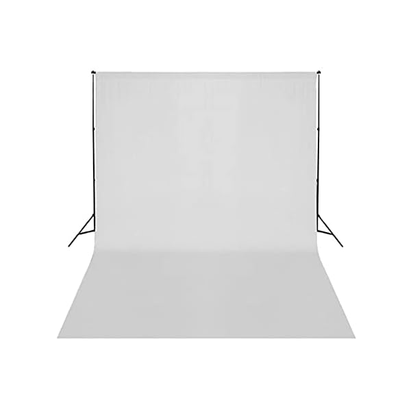 vidaXL Fotostudio Set mit Leuchten Schirmen Hintergrund Reflektor Teleskop Hintergrundsystem Fotolampe Studioleuchte… – Bild 6