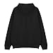 Oversized Hoodie for Women Rhinestone Sleeve Sweatshirt Stylish Casual Athletic Pullover with Pocket Fashion Trendy Y2K Black