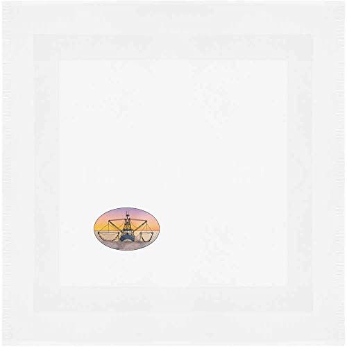 Azeeda 'Fishing Boat' Cotton Napkin/Dinner Cloth (Nk00029710) #TOP8