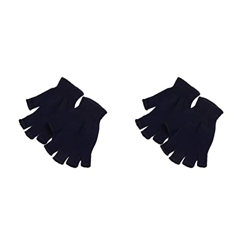 Yihaifu 2 Ensemble de 1 paire de gants sans doigts pour femmes confortables Cover