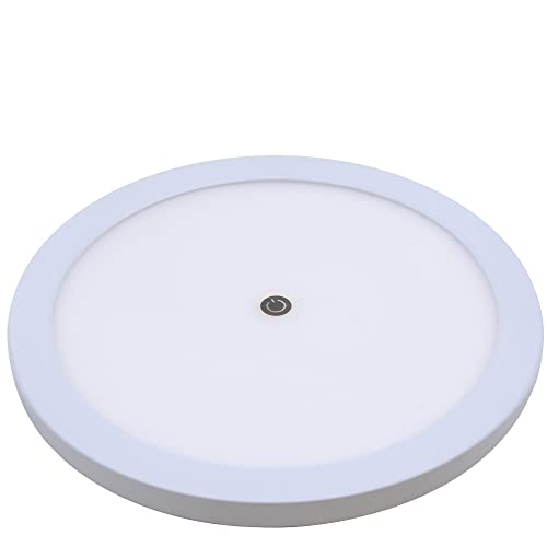 Facon 7.5-Inch 12V LED RV Ceiling Dome Light with Touch Dimmer Switch, 3000K/4000K Adjustable Color Temp, 12Volts Interior Light for RV Motorhome Camper Marine, ETL Listed