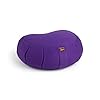 YOGAVNI Zafu Meditation Cushion – Crescent Heart Shape [15in/38cm x 6in/15cm] – Floor Pillow – 100% Cotton Cover and…