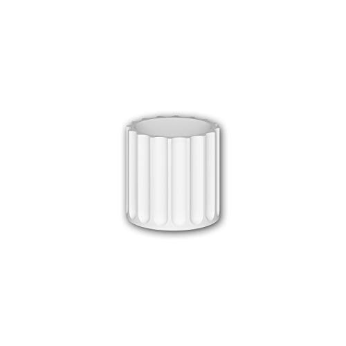 Segmento de columna Profhome 412005 de poliuretano 36,4x35cm para decoracion