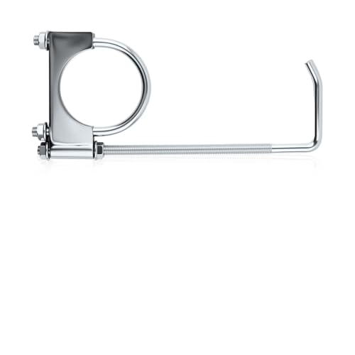 2.5 Exhaust Clamps with Hanger Adjustable Car Exhaust Hangers & Clamp for Exhausts Pipe Fixing & Vibration Damping Short Version Car Muffler Clamp for Exhausts System