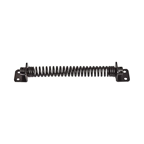 Hardware-Solutions - Gate Spring - Garden Gate Return Closer - 200mm (8) - Matt Black - Single - Fixings Included - Interior/Exterior Use
