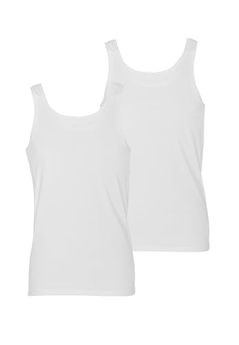 Camisola LVB Bio Cotton para hombre en pack de 2 camisetas interiores de tirantes blancas