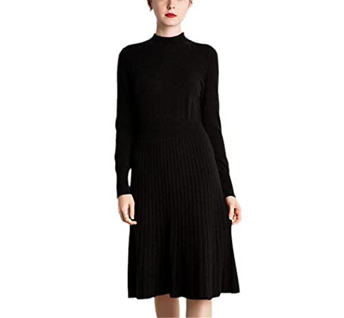 Robe longue d'hiver en tricot de chèvre, une caresse de douceur et de sérénité