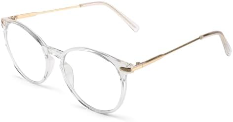 Baytion Blue Light Blocking Glasses - Computer Game Glasses Retro Round Eyeglasses Frame for Women Men, Anti Eye Eyestrain UV 400 Protection Reading Gaming Glasses Non Prescription