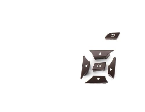 Bouton de commande de menu de volant de voiture W204 W212, finition marron premium