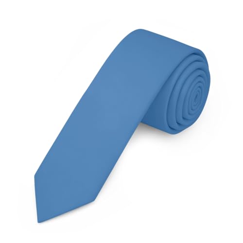 Image of Jacob Alexander Men's Skinny Width 2 inch Solid Color Tie