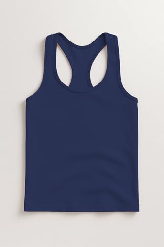 Image of Kurve Premium Girls Seamless Supersoft Wide Strap Comfortable Racerback Tank (Made with Love in The USA)