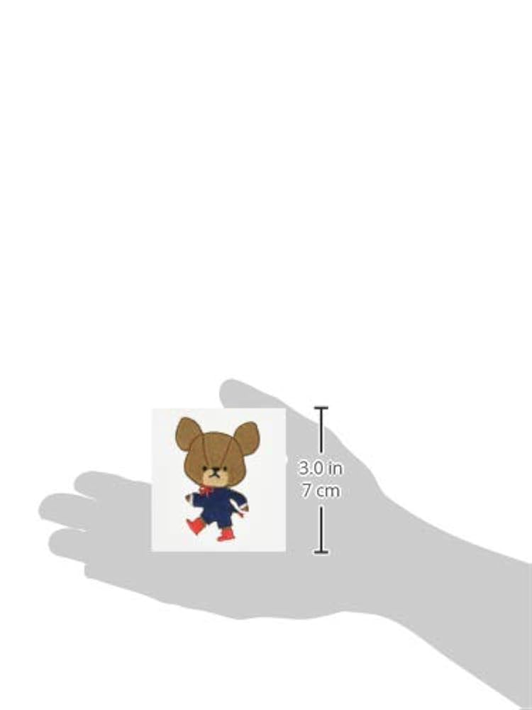 Amazon | くまのがっこう ジャッキー ワッペン 約7cm x 6cm