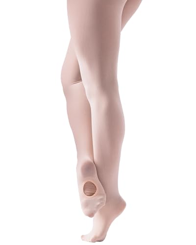 Silky Dance High Perf Convertible Ballet Tights For Women Pink Small