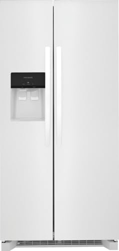 Frigidaire 22.3 cu. ft. 33 in. Side by Side Refrigerator in White, Standard Depth FRSS2323AW - Detailed View